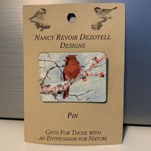 Cardinal Pin. Nancy Revoir Dezotell Designs New.